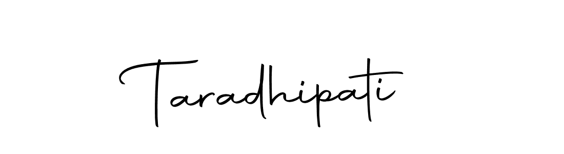 Use a signature maker to create a handwritten signature online. With this signature software, you can design (Autography-DOLnW) your own signature for name Taradhipati. Taradhipati signature style 10 images and pictures png