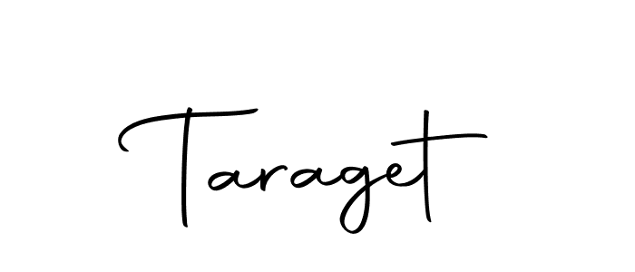 Use a signature maker to create a handwritten signature online. With this signature software, you can design (Autography-DOLnW) your own signature for name Taraget. Taraget signature style 10 images and pictures png