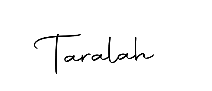 Also we have Taralah name is the best signature style. Create professional handwritten signature collection using Autography-DOLnW autograph style. Taralah signature style 10 images and pictures png