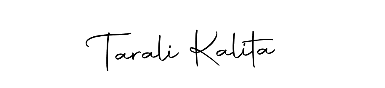 Make a beautiful signature design for name Tarali Kalita. With this signature (Autography-DOLnW) style, you can create a handwritten signature for free. Tarali Kalita signature style 10 images and pictures png