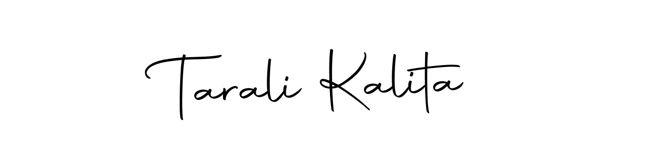 Make a beautiful signature design for name Tarali Kalita. With this signature (Autography-DOLnW) style, you can create a handwritten signature for free. Tarali Kalita signature style 10 images and pictures png