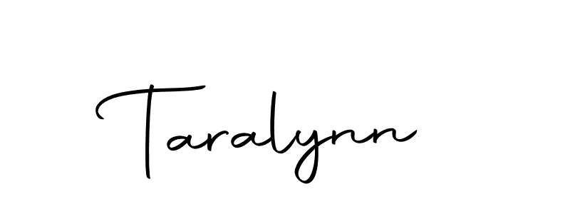 Taralynn stylish signature style. Best Handwritten Sign (Autography-DOLnW) for my name. Handwritten Signature Collection Ideas for my name Taralynn. Taralynn signature style 10 images and pictures png