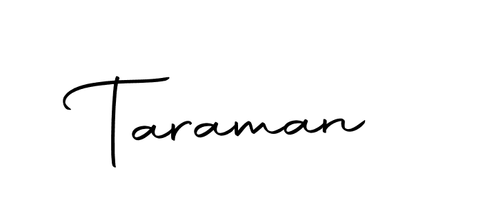 Use a signature maker to create a handwritten signature online. With this signature software, you can design (Autography-DOLnW) your own signature for name Taraman. Taraman signature style 10 images and pictures png