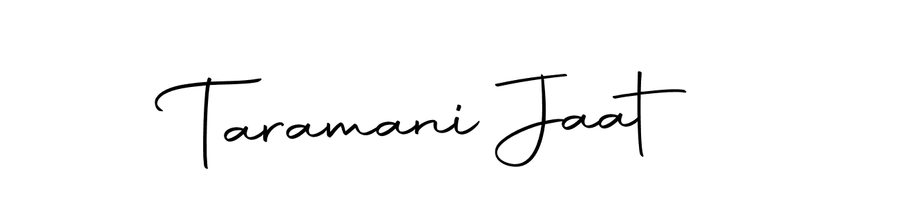 Design your own signature with our free online signature maker. With this signature software, you can create a handwritten (Autography-DOLnW) signature for name Taramani Jaat. Taramani Jaat signature style 10 images and pictures png