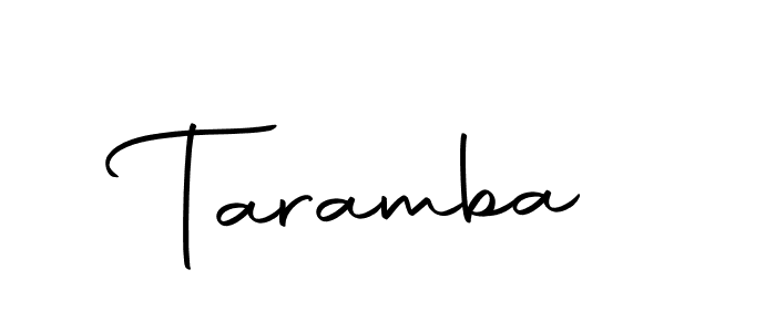 You should practise on your own different ways (Autography-DOLnW) to write your name (Taramba) in signature. don't let someone else do it for you. Taramba signature style 10 images and pictures png