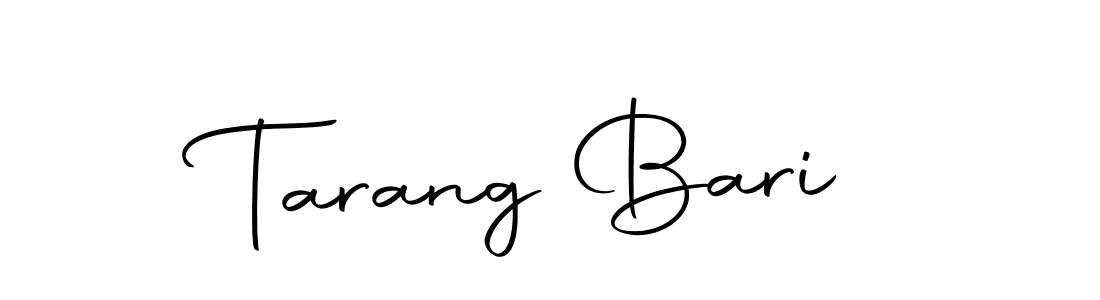 Create a beautiful signature design for name Tarang Bari. With this signature (Autography-DOLnW) fonts, you can make a handwritten signature for free. Tarang Bari signature style 10 images and pictures png