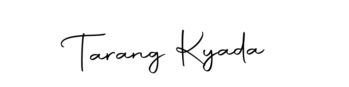 Tarang Kyada stylish signature style. Best Handwritten Sign (Autography-DOLnW) for my name. Handwritten Signature Collection Ideas for my name Tarang Kyada. Tarang Kyada signature style 10 images and pictures png