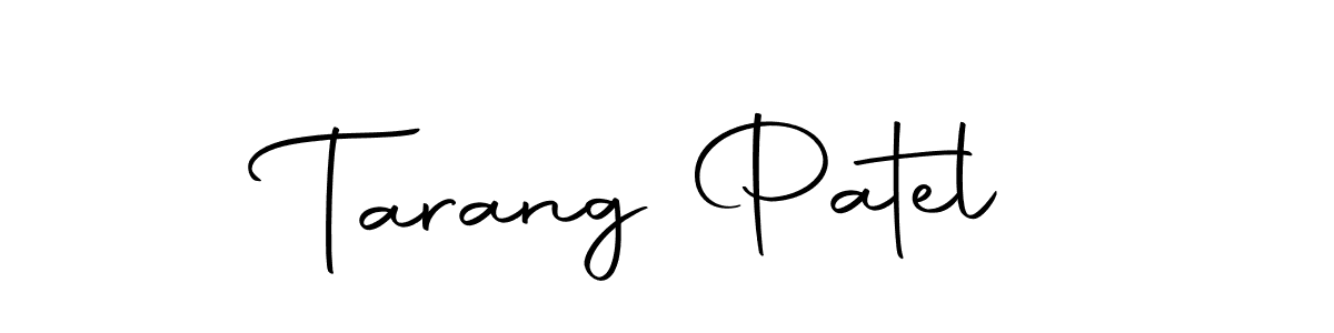 Make a beautiful signature design for name Tarang Patel. Use this online signature maker to create a handwritten signature for free. Tarang Patel signature style 10 images and pictures png