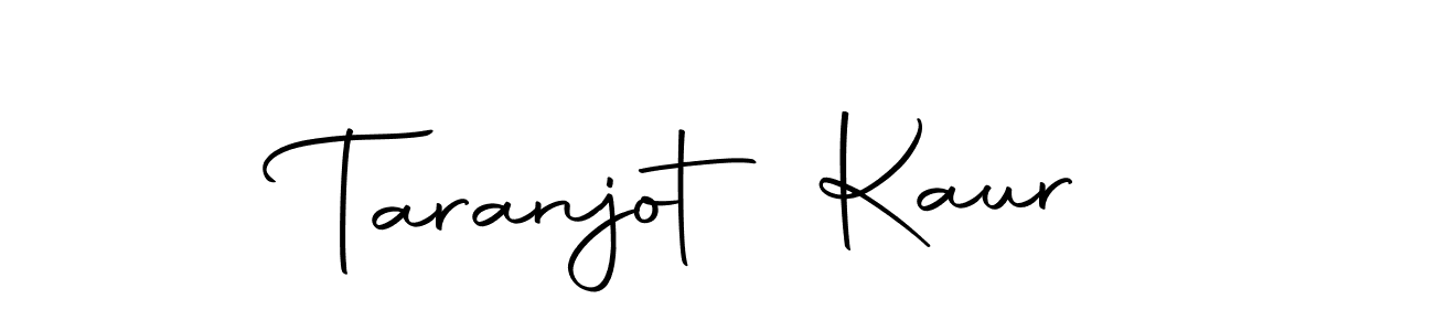 How to make Taranjot Kaur name signature. Use Autography-DOLnW style for creating short signs online. This is the latest handwritten sign. Taranjot Kaur signature style 10 images and pictures png