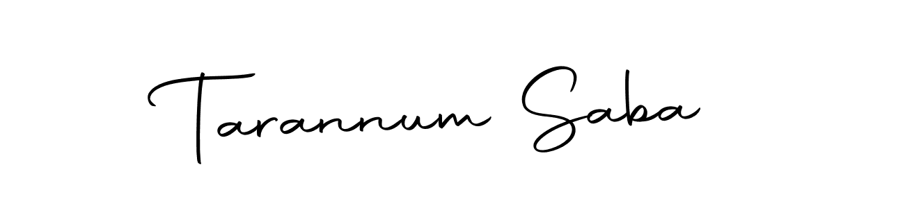 Make a beautiful signature design for name Tarannum Saba. With this signature (Autography-DOLnW) style, you can create a handwritten signature for free. Tarannum Saba signature style 10 images and pictures png