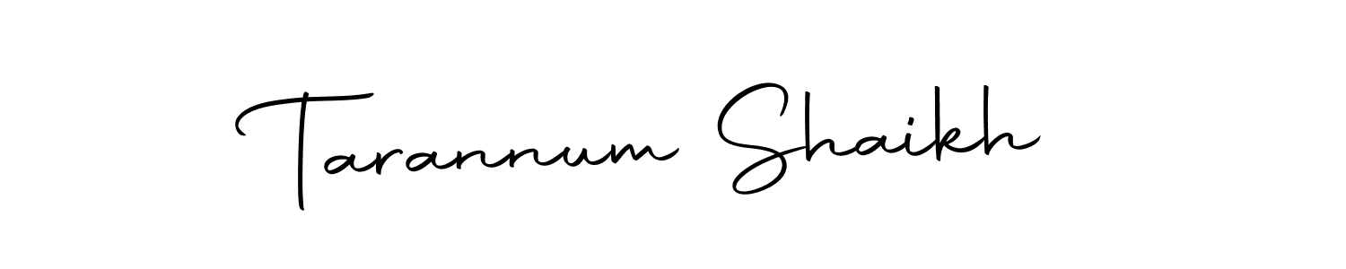 Design your own signature with our free online signature maker. With this signature software, you can create a handwritten (Autography-DOLnW) signature for name Tarannum Shaikh. Tarannum Shaikh signature style 10 images and pictures png