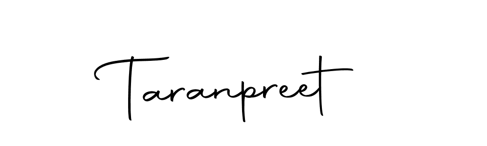 Design your own signature with our free online signature maker. With this signature software, you can create a handwritten (Autography-DOLnW) signature for name Taranpreet. Taranpreet signature style 10 images and pictures png