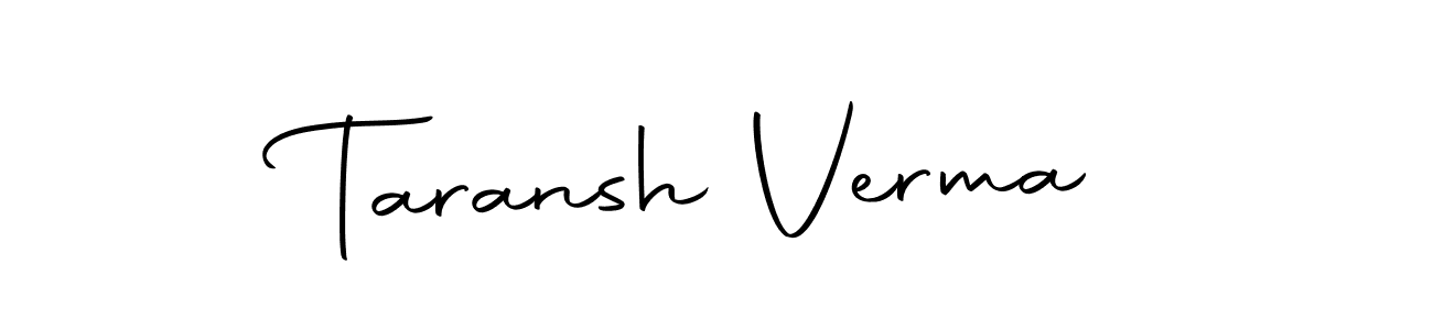 You can use this online signature creator to create a handwritten signature for the name Taransh Verma. This is the best online autograph maker. Taransh Verma signature style 10 images and pictures png