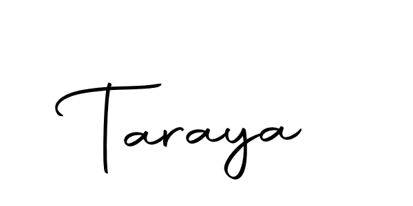 Design your own signature with our free online signature maker. With this signature software, you can create a handwritten (Autography-DOLnW) signature for name Taraya. Taraya signature style 10 images and pictures png