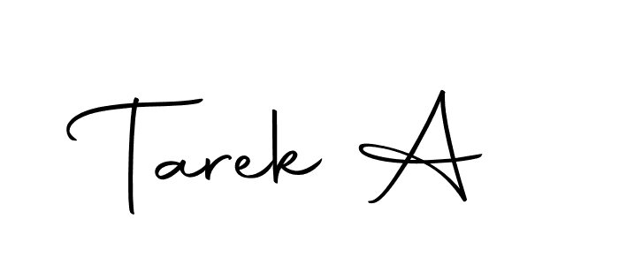 You can use this online signature creator to create a handwritten signature for the name Tarek A. This is the best online autograph maker. Tarek A signature style 10 images and pictures png