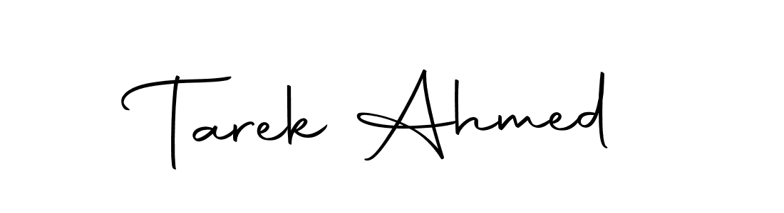 How to make Tarek Ahmed signature? Autography-DOLnW is a professional autograph style. Create handwritten signature for Tarek Ahmed name. Tarek Ahmed signature style 10 images and pictures png