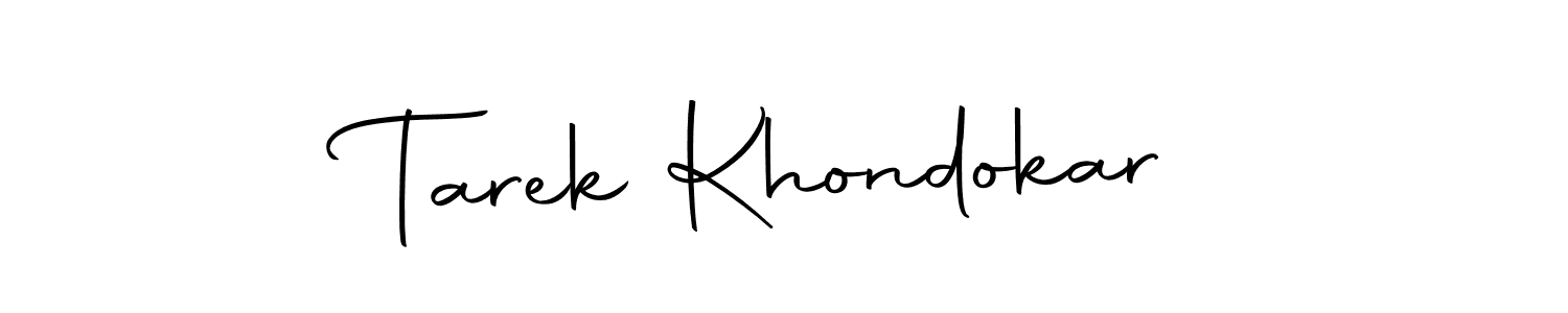 if you are searching for the best signature style for your name Tarek Khondokar. so please give up your signature search. here we have designed multiple signature styles  using Autography-DOLnW. Tarek Khondokar signature style 10 images and pictures png