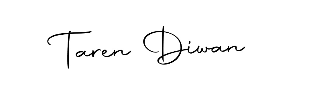 Taren Diwan stylish signature style. Best Handwritten Sign (Autography-DOLnW) for my name. Handwritten Signature Collection Ideas for my name Taren Diwan. Taren Diwan signature style 10 images and pictures png
