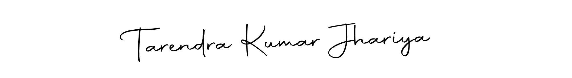 The best way (Autography-DOLnW) to make a short signature is to pick only two or three words in your name. The name Tarendra Kumar Jhariya include a total of six letters. For converting this name. Tarendra Kumar Jhariya signature style 10 images and pictures png