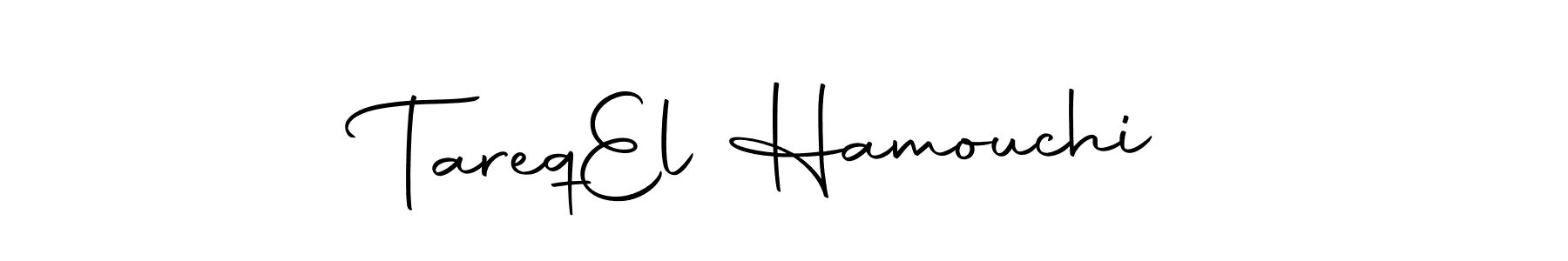 Make a short Tareq  El Hamouchi signature style. Manage your documents anywhere anytime using Autography-DOLnW. Create and add eSignatures, submit forms, share and send files easily. Tareq  El Hamouchi signature style 10 images and pictures png