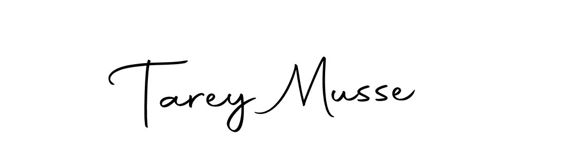 How to make Tarey Musse name signature. Use Autography-DOLnW style for creating short signs online. This is the latest handwritten sign. Tarey Musse signature style 10 images and pictures png