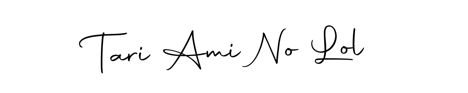 Autography-DOLnW is a professional signature style that is perfect for those who want to add a touch of class to their signature. It is also a great choice for those who want to make their signature more unique. Get Tari Ami No Lol name to fancy signature for free. Tari Ami No Lol signature style 10 images and pictures png