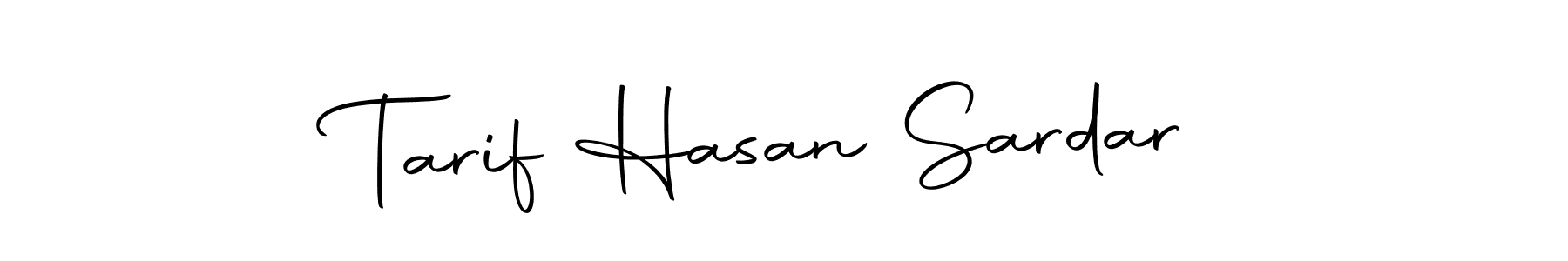 How to make Tarif Hasan Sardar name signature. Use Autography-DOLnW style for creating short signs online. This is the latest handwritten sign. Tarif Hasan Sardar signature style 10 images and pictures png