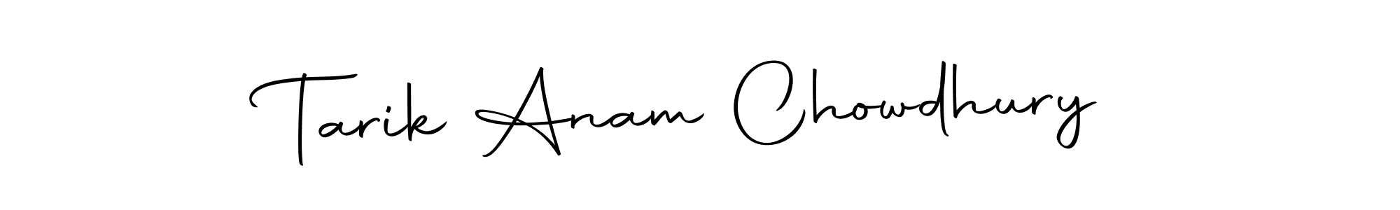 Create a beautiful signature design for name Tarik Anam Chowdhury. With this signature (Autography-DOLnW) fonts, you can make a handwritten signature for free. Tarik Anam Chowdhury signature style 10 images and pictures png