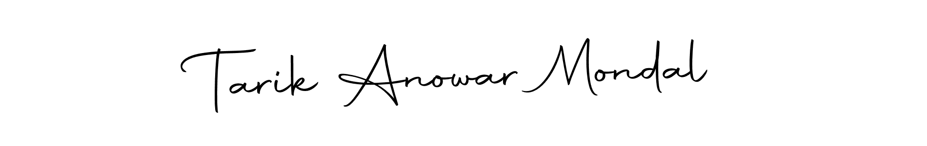 How to make Tarik Anowar Mondal name signature. Use Autography-DOLnW style for creating short signs online. This is the latest handwritten sign. Tarik Anowar Mondal signature style 10 images and pictures png