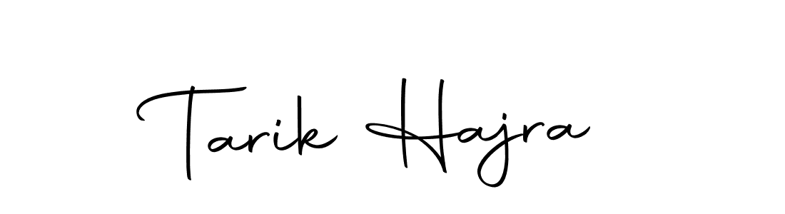 How to make Tarik Hajra signature? Autography-DOLnW is a professional autograph style. Create handwritten signature for Tarik Hajra name. Tarik Hajra signature style 10 images and pictures png