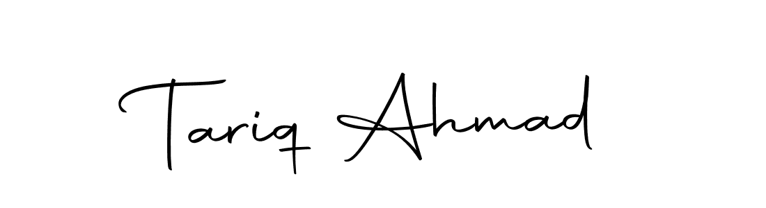 You should practise on your own different ways (Autography-DOLnW) to write your name (Tariq Ahmad) in signature. don't let someone else do it for you. Tariq Ahmad signature style 10 images and pictures png