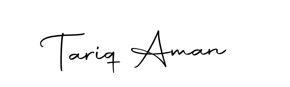 Make a beautiful signature design for name Tariq Aman. With this signature (Autography-DOLnW) style, you can create a handwritten signature for free. Tariq Aman signature style 10 images and pictures png