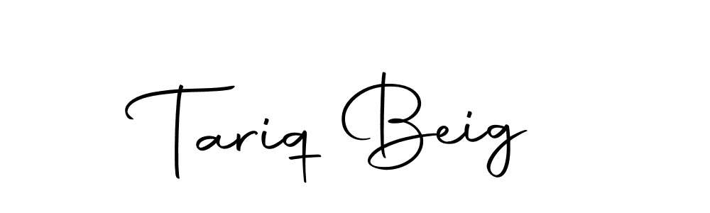 Make a beautiful signature design for name Tariq Beig. With this signature (Autography-DOLnW) style, you can create a handwritten signature for free. Tariq Beig signature style 10 images and pictures png