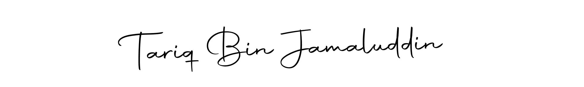 How to make Tariq Bin Jamaluddin name signature. Use Autography-DOLnW style for creating short signs online. This is the latest handwritten sign. Tariq Bin Jamaluddin signature style 10 images and pictures png