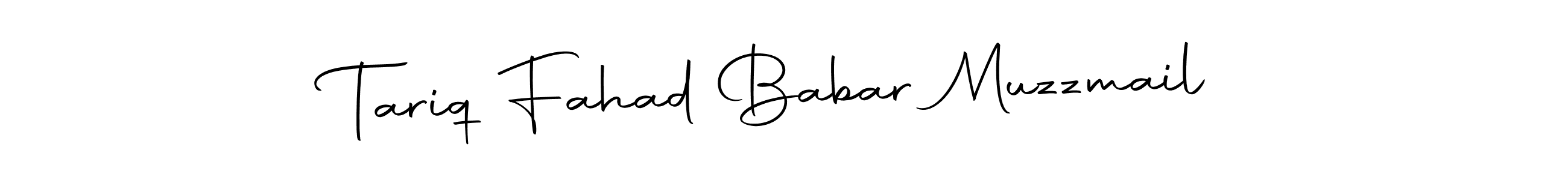 Make a beautiful signature design for name Tariq Fahad Babar Muzzmail. With this signature (Autography-DOLnW) style, you can create a handwritten signature for free. Tariq Fahad Babar Muzzmail signature style 10 images and pictures png