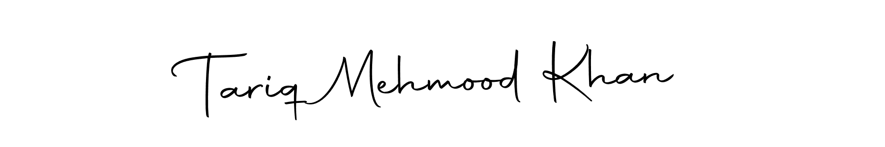 Create a beautiful signature design for name Tariq Mehmood Khan. With this signature (Autography-DOLnW) fonts, you can make a handwritten signature for free. Tariq Mehmood Khan signature style 10 images and pictures png