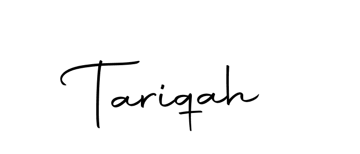 if you are searching for the best signature style for your name Tariqah. so please give up your signature search. here we have designed multiple signature styles  using Autography-DOLnW. Tariqah signature style 10 images and pictures png