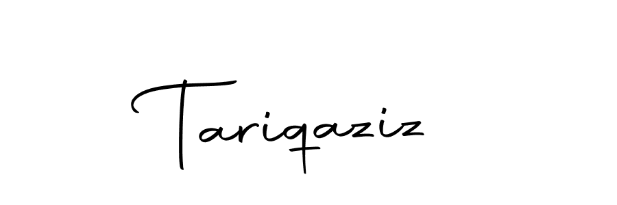 Design your own signature with our free online signature maker. With this signature software, you can create a handwritten (Autography-DOLnW) signature for name Tariqaziz. Tariqaziz signature style 10 images and pictures png