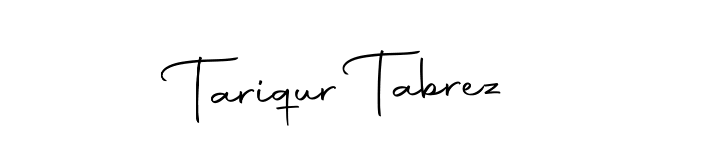 Use a signature maker to create a handwritten signature online. With this signature software, you can design (Autography-DOLnW) your own signature for name Tariqur Tabrez. Tariqur Tabrez signature style 10 images and pictures png