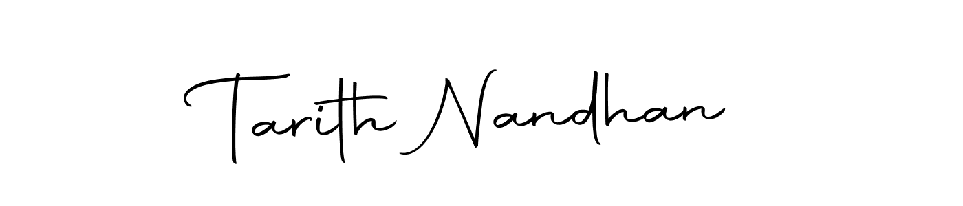 Tarith Nandhan stylish signature style. Best Handwritten Sign (Autography-DOLnW) for my name. Handwritten Signature Collection Ideas for my name Tarith Nandhan. Tarith Nandhan signature style 10 images and pictures png