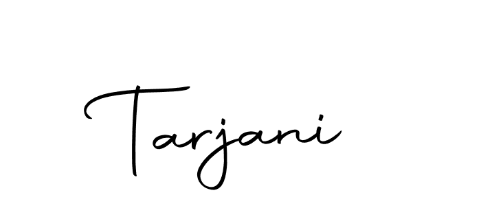 Use a signature maker to create a handwritten signature online. With this signature software, you can design (Autography-DOLnW) your own signature for name Tarjani. Tarjani signature style 10 images and pictures png