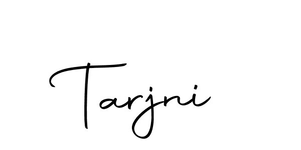 Use a signature maker to create a handwritten signature online. With this signature software, you can design (Autography-DOLnW) your own signature for name Tarjni. Tarjni signature style 10 images and pictures png