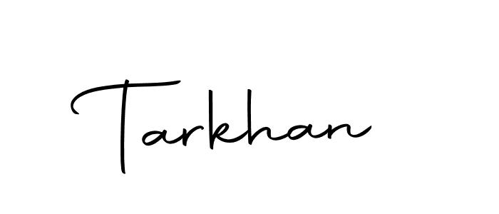 Create a beautiful signature design for name Tarkhan. With this signature (Autography-DOLnW) fonts, you can make a handwritten signature for free. Tarkhan signature style 10 images and pictures png