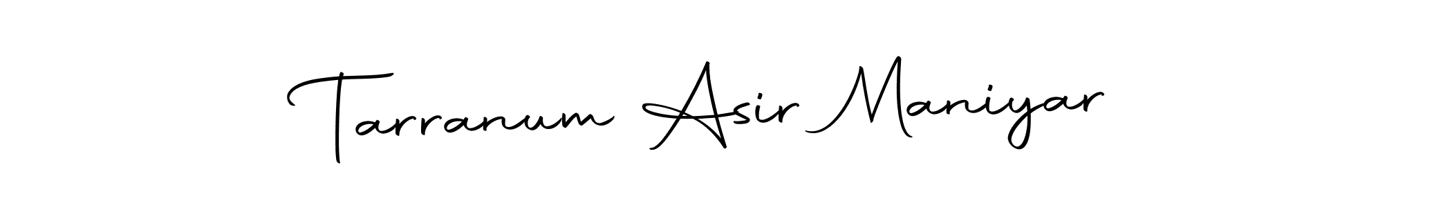 Autography-DOLnW is a professional signature style that is perfect for those who want to add a touch of class to their signature. It is also a great choice for those who want to make their signature more unique. Get Tarranum Asir Maniyar name to fancy signature for free. Tarranum Asir Maniyar signature style 10 images and pictures png