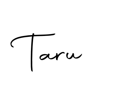 Create a beautiful signature design for name Taru. With this signature (Autography-DOLnW) fonts, you can make a handwritten signature for free. Taru signature style 10 images and pictures png