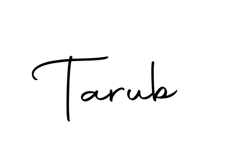 You should practise on your own different ways (Autography-DOLnW) to write your name (Tarub) in signature. don't let someone else do it for you. Tarub signature style 10 images and pictures png