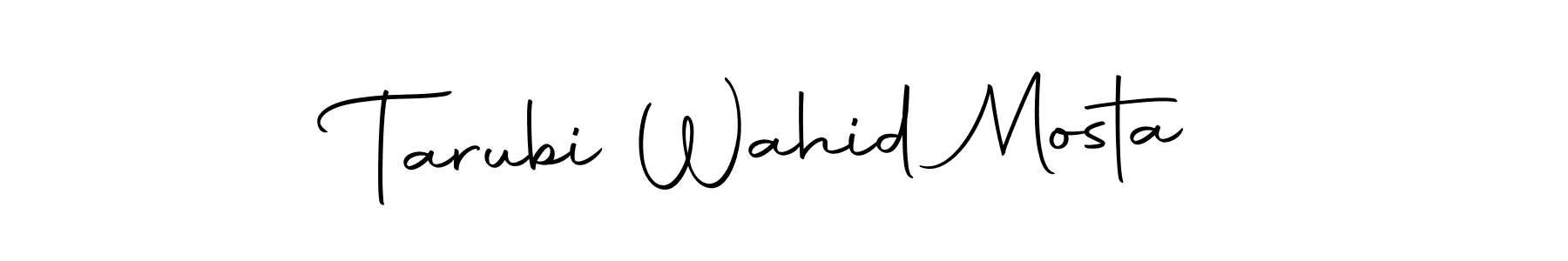 This is the best signature style for the Tarubi Wahid Mosta name. Also you like these signature font (Autography-DOLnW). Mix name signature. Tarubi Wahid Mosta signature style 10 images and pictures png