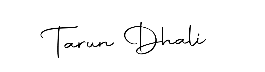 The best way (Autography-DOLnW) to make a short signature is to pick only two or three words in your name. The name Tarun Dhali include a total of six letters. For converting this name. Tarun Dhali signature style 10 images and pictures png