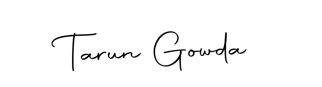 Also we have Tarun Gowda name is the best signature style. Create professional handwritten signature collection using Autography-DOLnW autograph style. Tarun Gowda signature style 10 images and pictures png