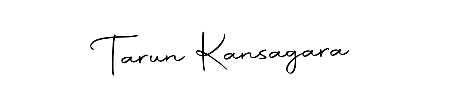 How to make Tarun Kansagara name signature. Use Autography-DOLnW style for creating short signs online. This is the latest handwritten sign. Tarun Kansagara signature style 10 images and pictures png